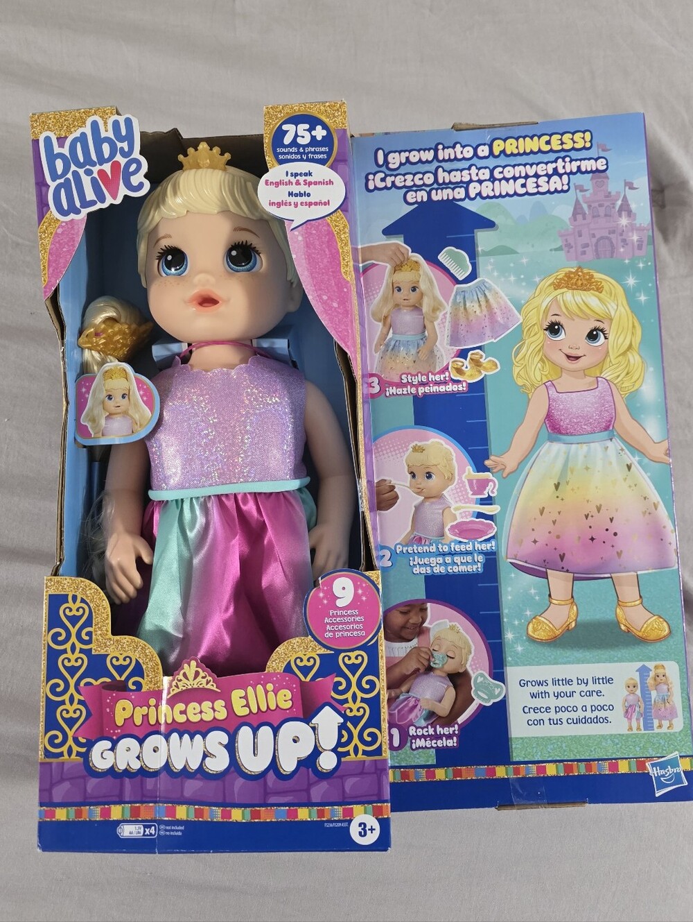 NEW Baby Alive Princess Ellie Grows Up Interactive Doll
